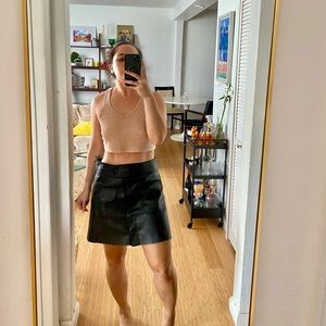 ZARA leather skirt